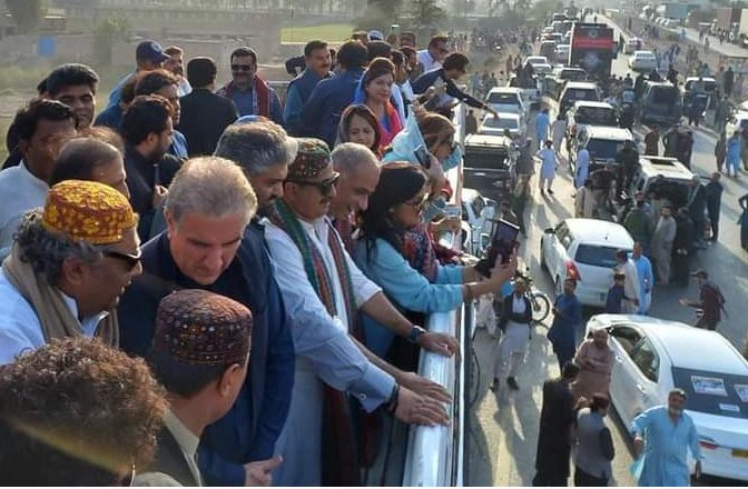 PTI's Sindh Huqooq March starts from Ghotki