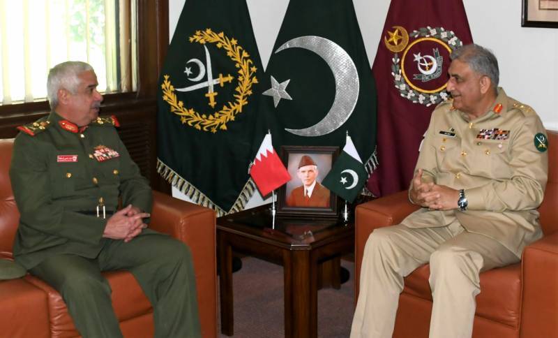 Commander National Guard of Bahrain calls on COAS Bajwa