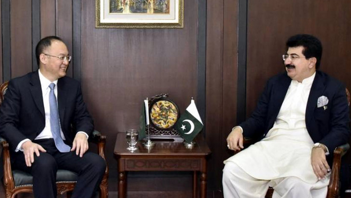 Chairman Senate, Chinese envoy discuss bilateral ties and regional issues