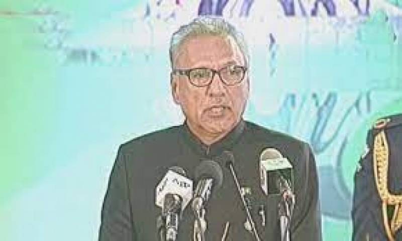 President Alvi urges lawmakers to political polarization