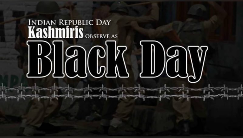 Kashmiris observe Indian Republic Day as Black Day