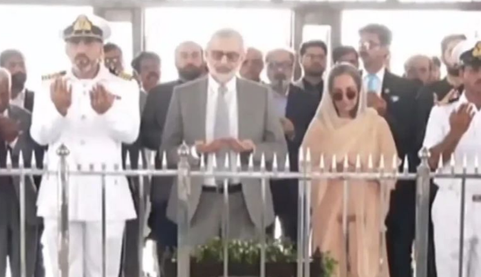 CJP Qazi Faez Isa visits Mazar-e-Quaid, pays homage to father of the nation