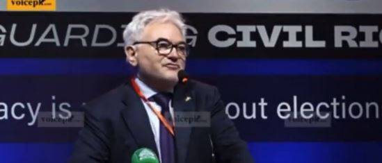 Pro-Palestinian protester disrupts German envoy’s speech in Lahore 