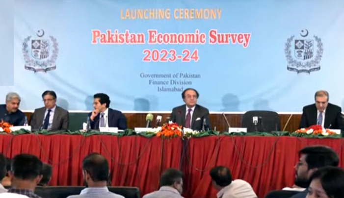 Finance Minister Aurangzeb unveils 'Pakistan Economic Survey 2023-24'