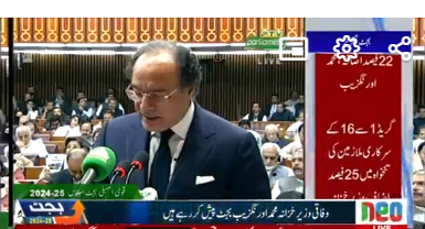 Finance Minister Muhammad Aurangzeb presents Federal Budget 2024-25