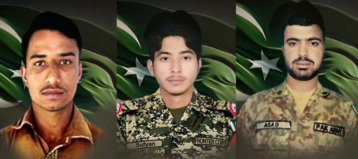 3 soldiers martyred in exchange of fire with terrorists in South Waziristan