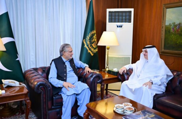 Saudi envoy calls on Deputy PM Ishaq Dar