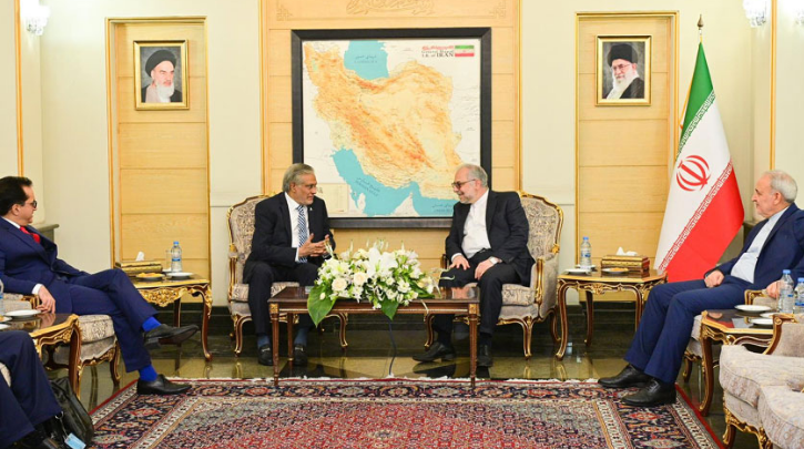 Deputy PM Dar meets Iranian President Dr Masoud Pezeshkian