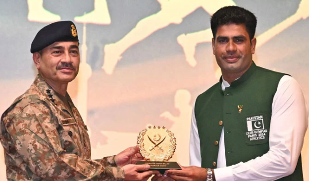 COAS appreciates Arshad Nadeem's remarkable achievement at Paris Olympics