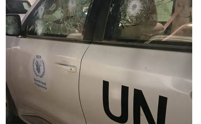 UN food agency halts staff movement in Gaza after vehicle hit by Israeli gunfire