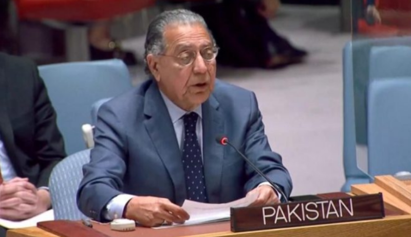 Afghan govt patronising Fitna al-Khawarij, says Pakistan's envoy at UN