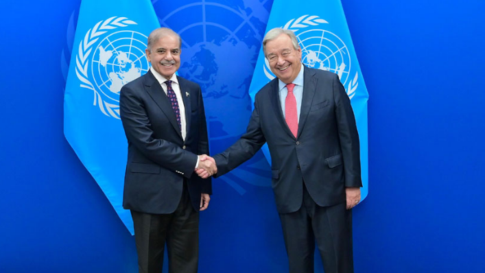 PM Shehbaz calls on UN chief to use good offices for Kashmir dispute resolution