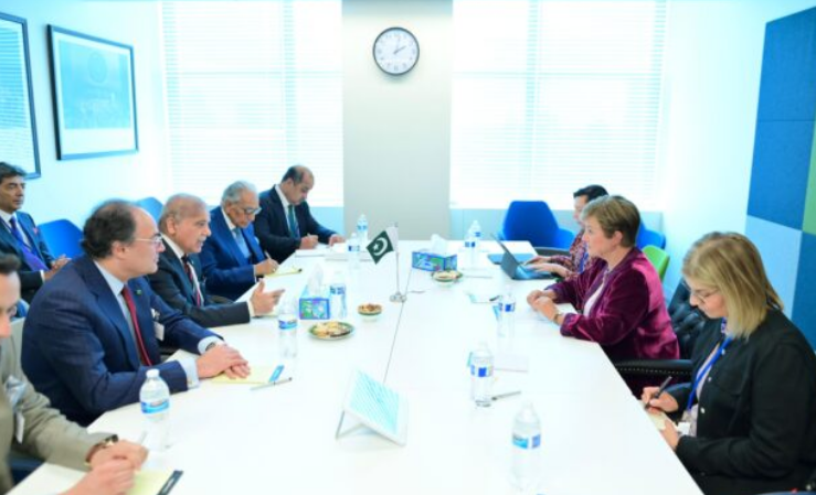 PM Shehbaz meets MD IMF, World Bank and EU presidents during UNGA session