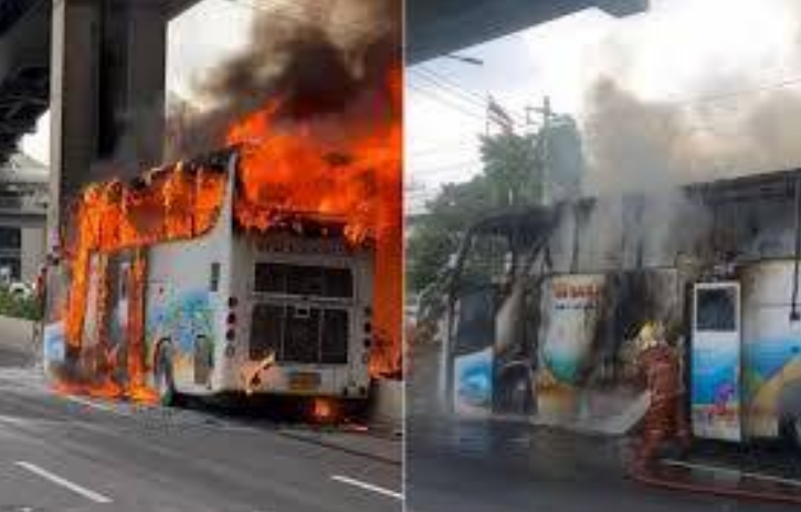 At least 25 killed in Thailand school bus fire 