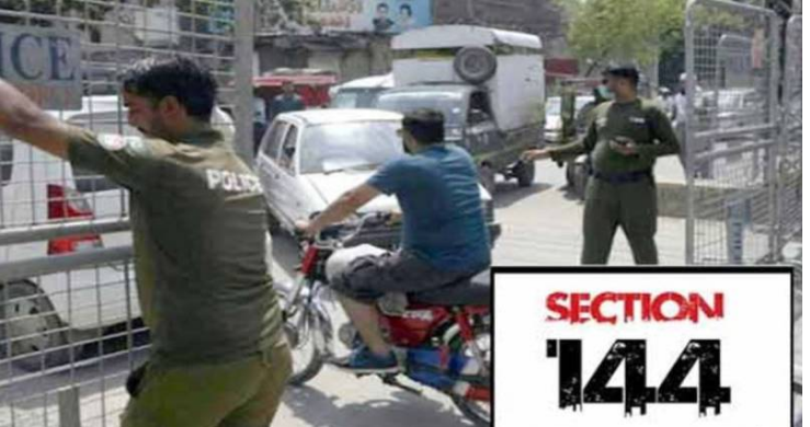 Punjab govt imposes Section 144 in Lahore for 6 days