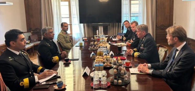 Naval chief visits Netherlands, meets top military leadership