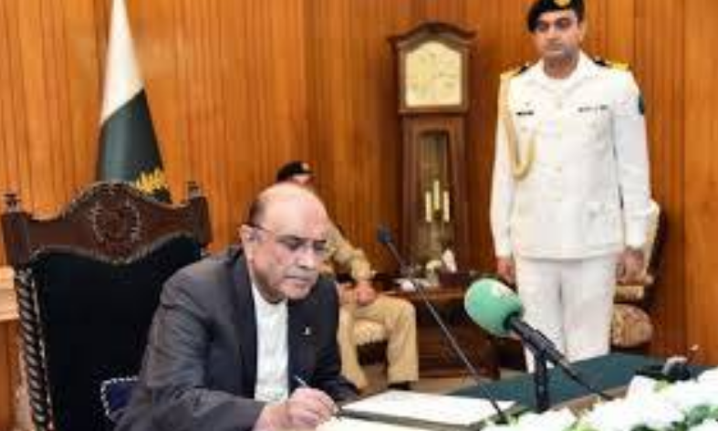 26th Constitutional Amendment signed into law by President Asif Ali Zardari