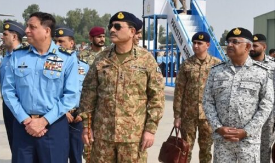 COAS Asim Munir visits PAF to review multinational exercise Indus Shield-2024