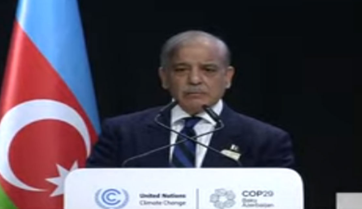 COP29: PM Shehbaz calls for fulfilment of previous financial pledges on climate change