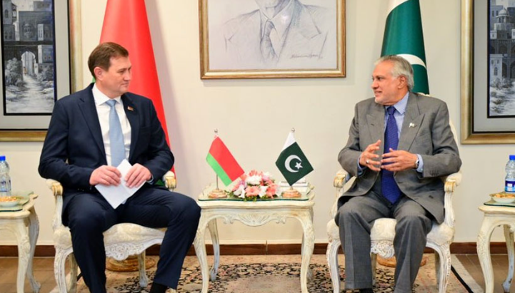 Pakistan, Belarus FMs pledge to promote mutually beneficial cooperation