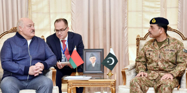 Belarus president meets COAS, lauds Pakistan armed forces' role in regional pace