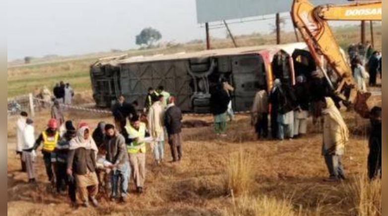 At least 11 killed, several injured in motorway bus accident near Fateh Jang 