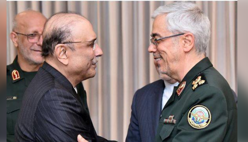 Iranian armed forces chief calls on President Zardari