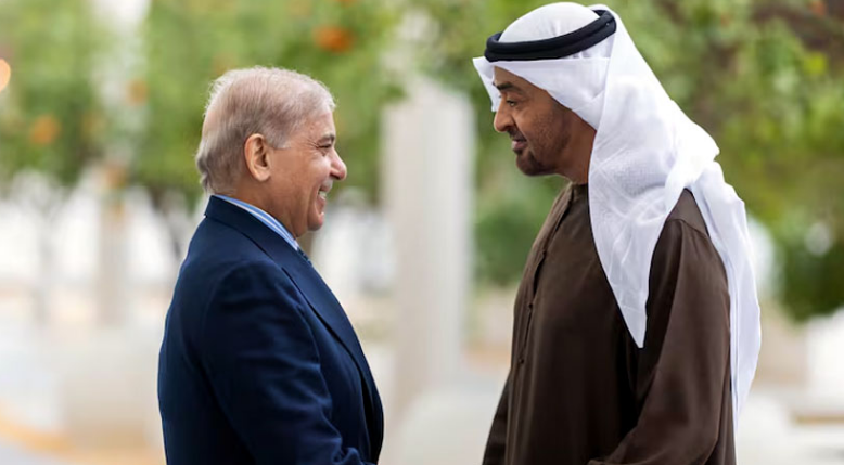 PM, UAE president discuss bilateral ties, stress efforts for Palestine peace