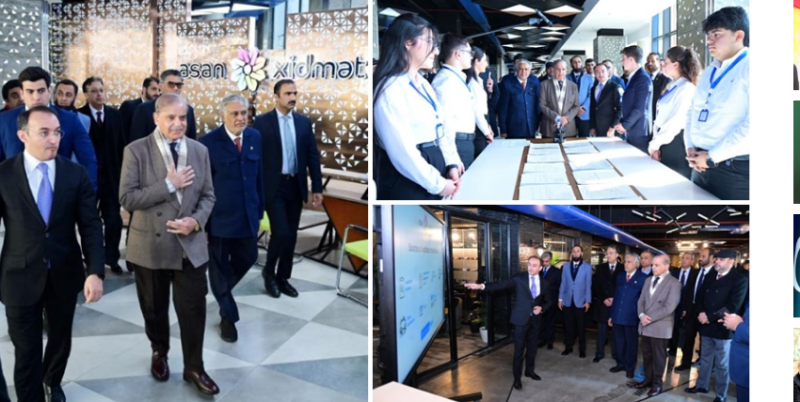 PM Shehbaz visits ASAN Service Centre in Baku