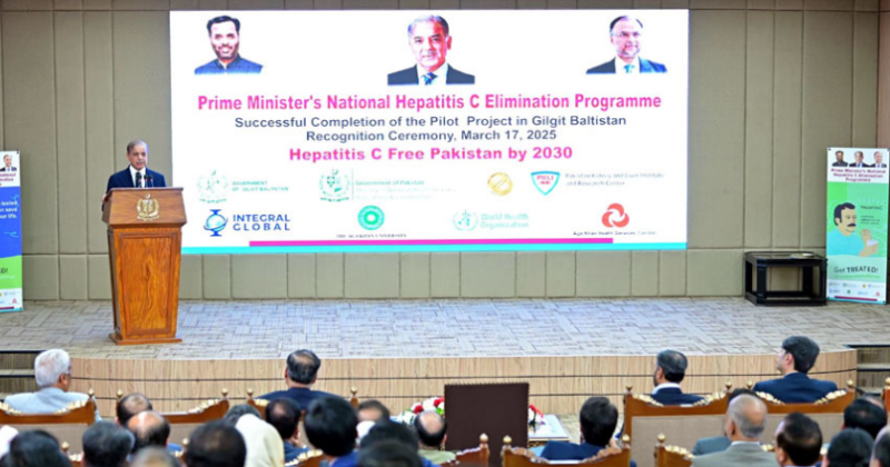 PM Shehbaz calls for concerted efforts to eliminate Hepatitis C from Pakistan