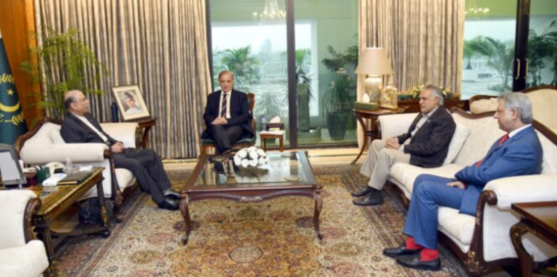 President Zardari, PM Shehbaz discuss security situation