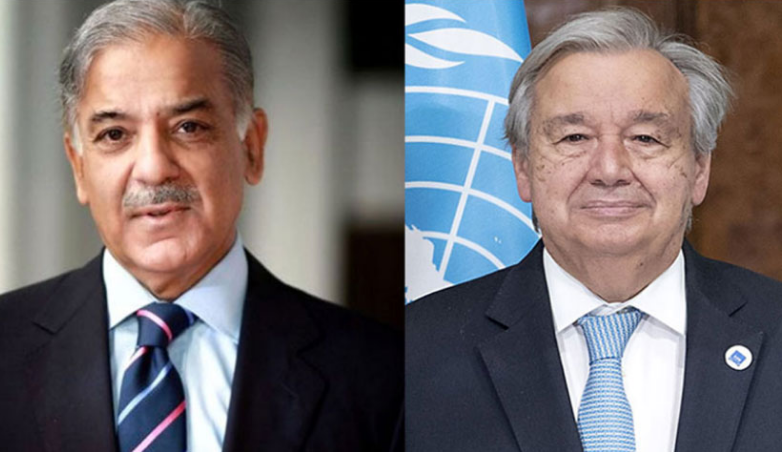 In phone call, PM Shehbaz, UN Chief discuss security situation in South Asia
