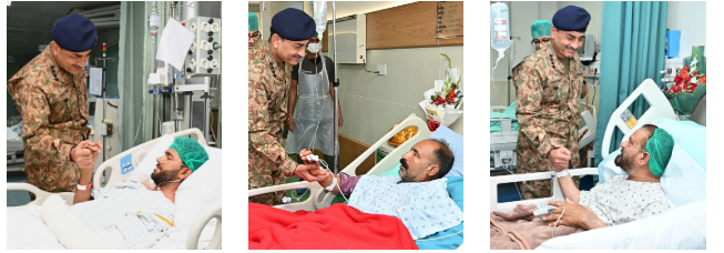 COAS Asim Munir lauds bravery of wounded in Operation Bunyan-um-Marsoos