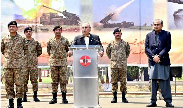 President visits Gujranwala Cantonment, lauds professional excellence of armed forces