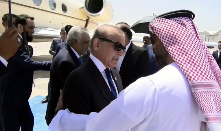 PM Shehbaz in Abu Dhabi on a day-long UAE visit