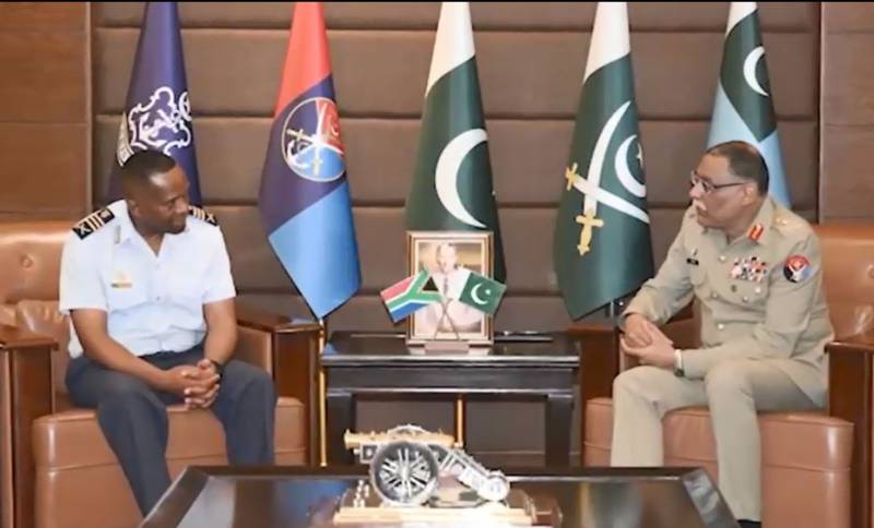 South African air force chief meets CJCSC general Sahir Shamshad Mirza