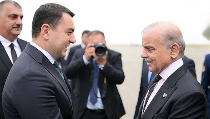 PM Shehbaz Sharif arrives in Azerbaijan for two day official visit