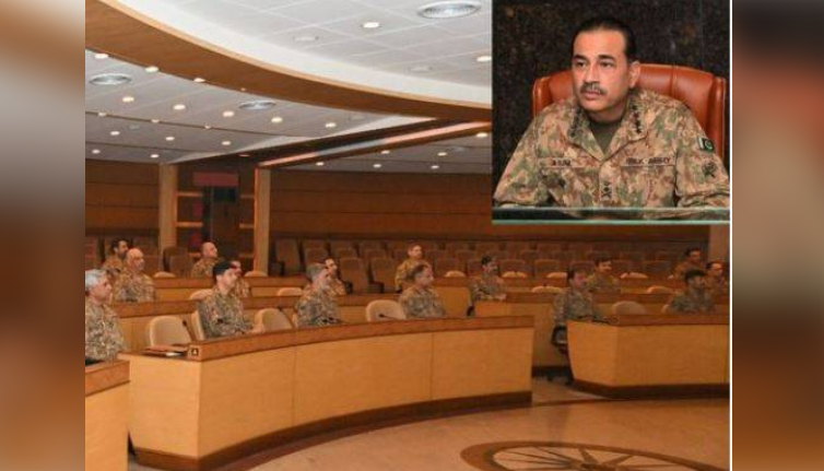 Military's top brass vows holistic action against Indian-backed proxies