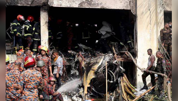 Bangladesh Air Forced plane crash in Dhaka leaves at least 19 dead, several injured