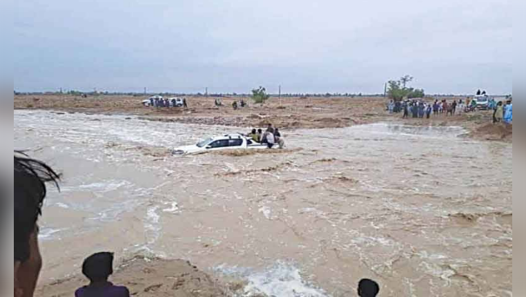 Five missing after van swept away by floodwaters in Hassan Abdal