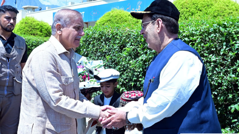 PM Shehbaz arrives in Gilgit-Baltistan on day-long visit to review monsoon damages