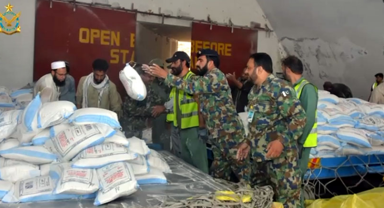 PAF extends vital support to ongoing relief operations in flood-hit KP areas