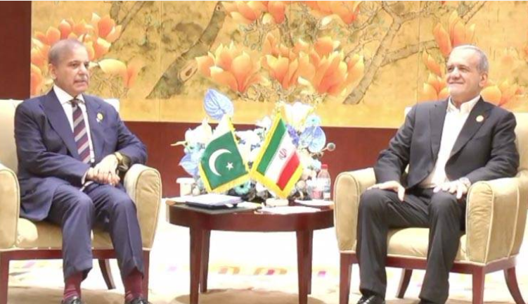 PM Shehbaz, President Pezeshkian express satisfaction with positive momentum in Pakistan-Iran relations