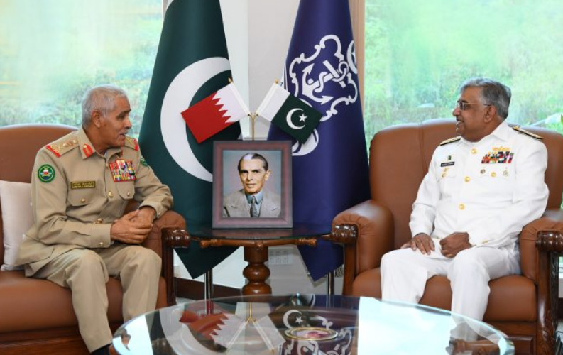Bahrain's Defence Forces Chief meets CNS Admiral Naveed Ashraf