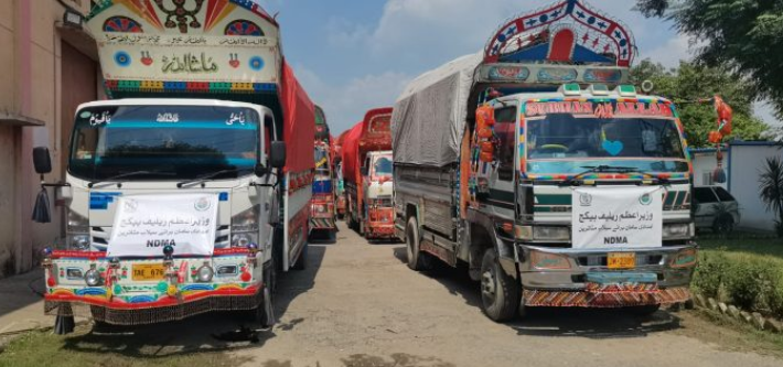 NDMA dispatches relief goods for flood-hit areas of Punjab