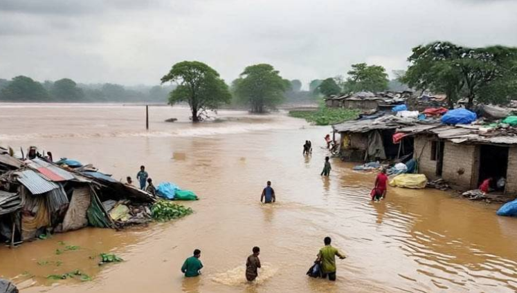 Flood devastation leaves dozens of areas in Punjab and Sindh submerged, hundreds of villages affected