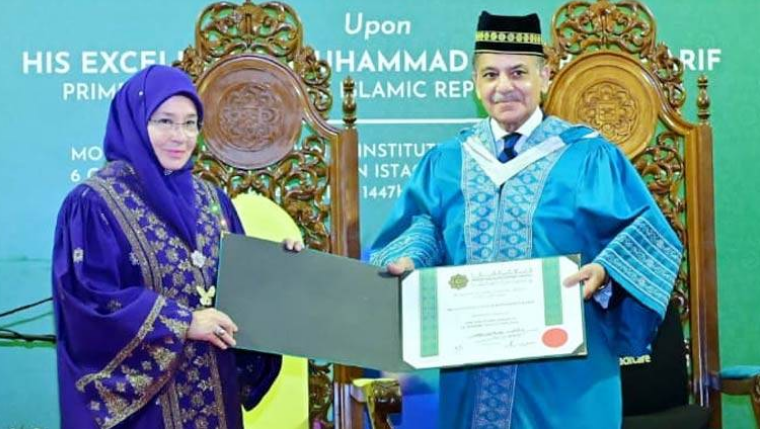 PM Shehbaz awarded honorary PhD in leadership, governance by Malaysian university 