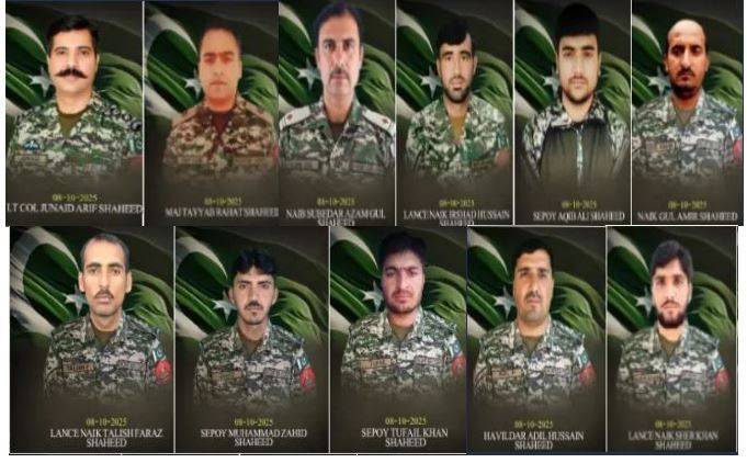 Lt Col, major among 11 army personnel martyred, 19 Indian-sponsored terrorists killed in Orakzai operation: ISPR