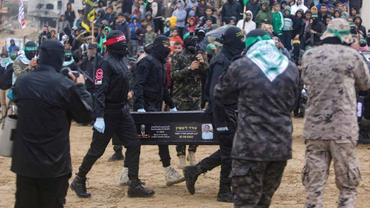 After hostage release, Hamas delivers bodies of 4 captives to Israel 