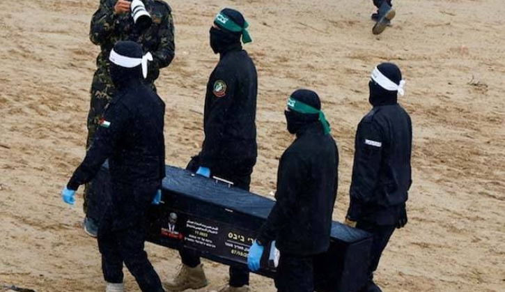 Hamas hands over bodies of 4 more hostages to Israel under Gaza peace accord